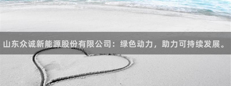 11新宝gg:山东众诚新能源股份有限公司:绿色动力,助力可持